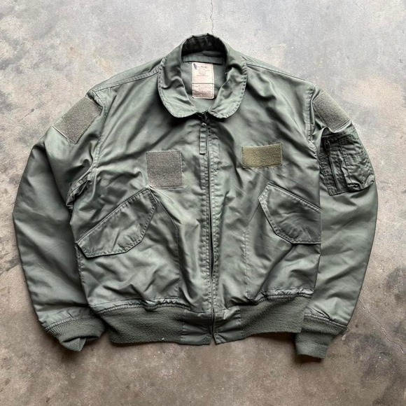 Vintage Olive CWU-36/P military bomber Jacket Size large